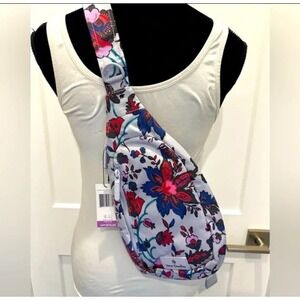 New Vera Bradley‎ vineyard floral backpack sling